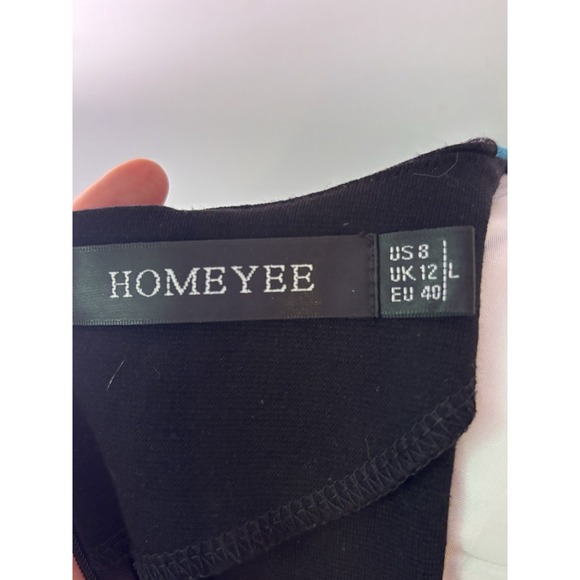 Homeyee Sz‎ 8, Women's Stretch Tunic Pencil Sheath Dress Blue, april warnecke - Picture 14 of 14